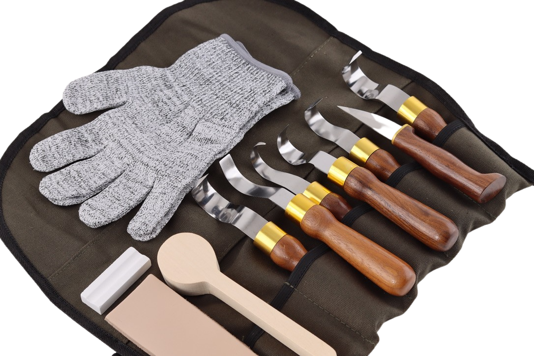 Snittesæt I Valnød - 11 dele