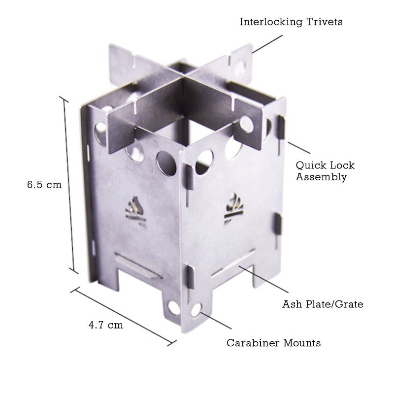 Mikro EDC box Pocket Hobo Stove Bushcraft Essentials