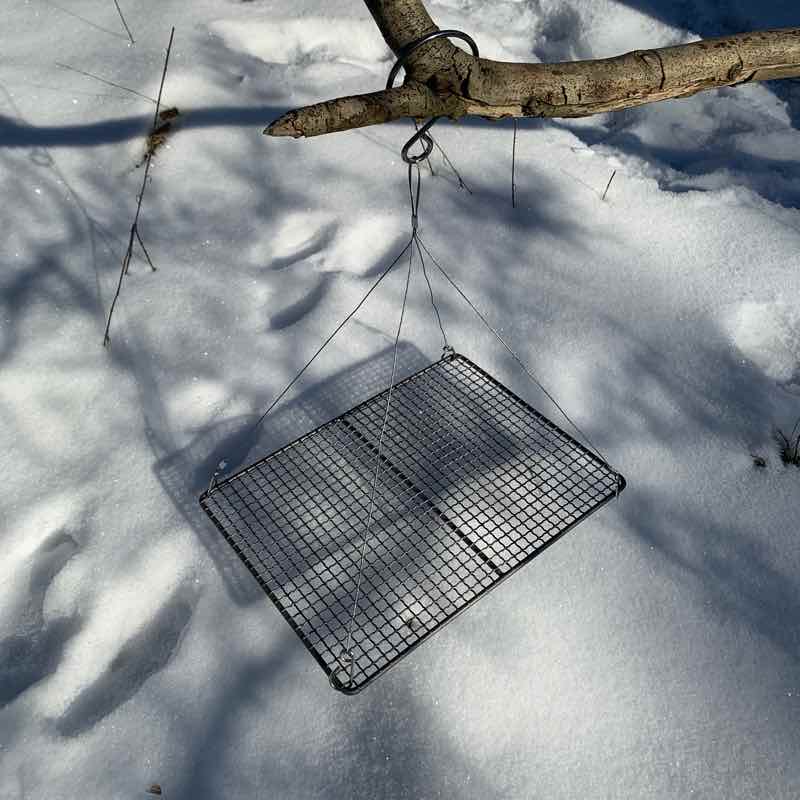 Bålrist i Titanium m. Wire ophæng - Cuma Gear