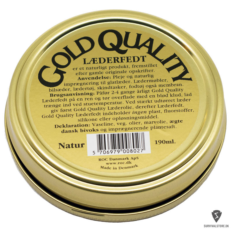 Gold Quality Læderfedt 190 ml - Natur