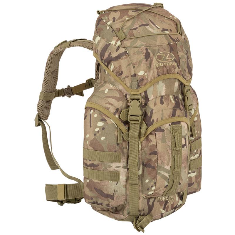 Highlander Outdoor Rygsæk - 25 liter - Forces Multicam front