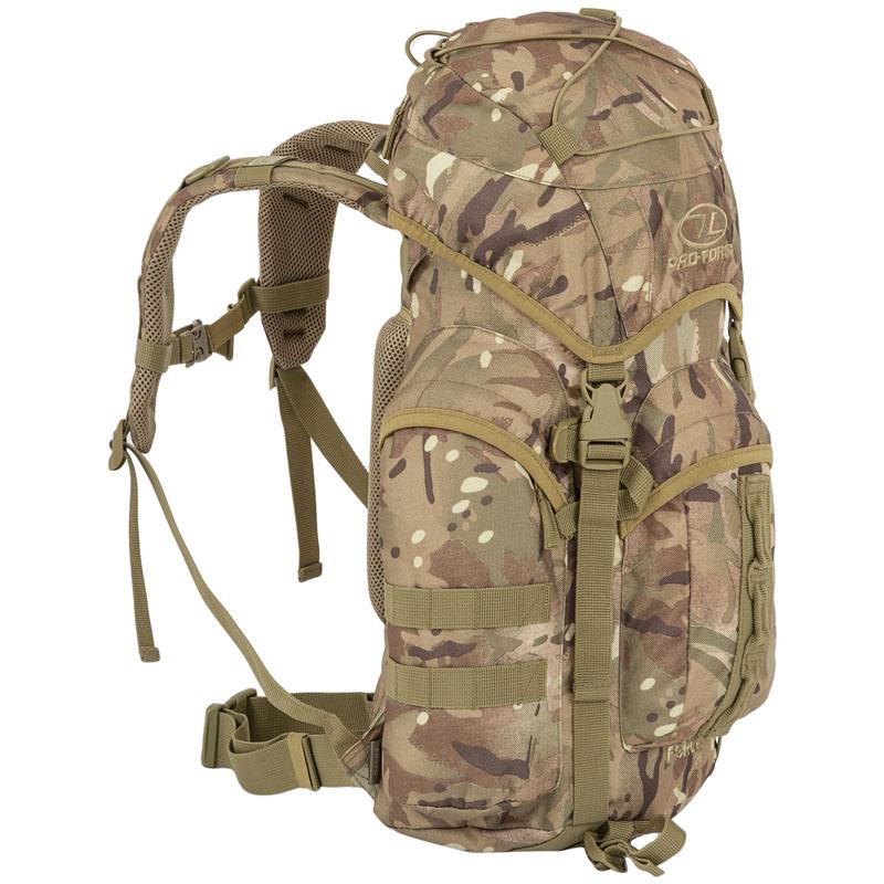 Highlander Outdoor Rygsæk - 25 liter - Forces Multicam venstre side