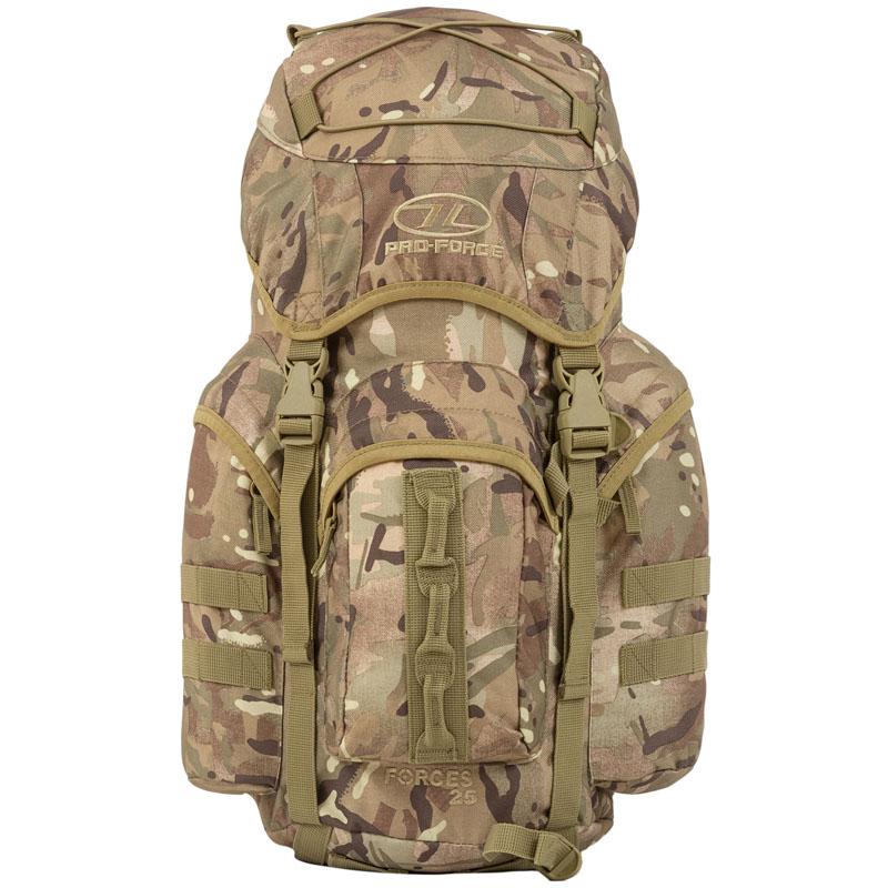 Highlander Outdoor Rygsæk - 25 liter - Forces Multicam front