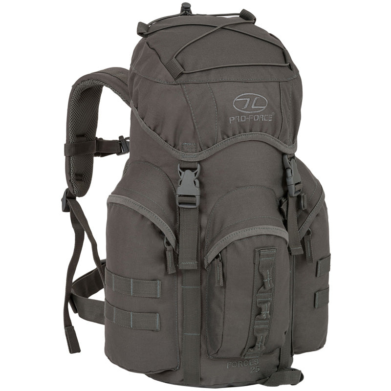 Highlander Outdoor Rygsæk - Forces 25 Liter Grey front