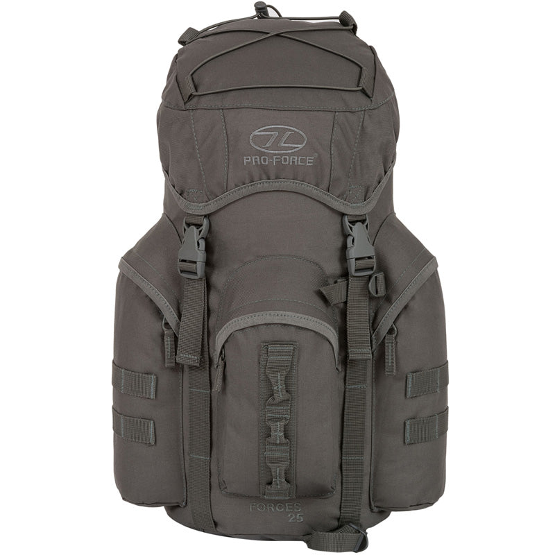 Highlander Outdoor Rygsæk - Forces 25 Liter Grey front