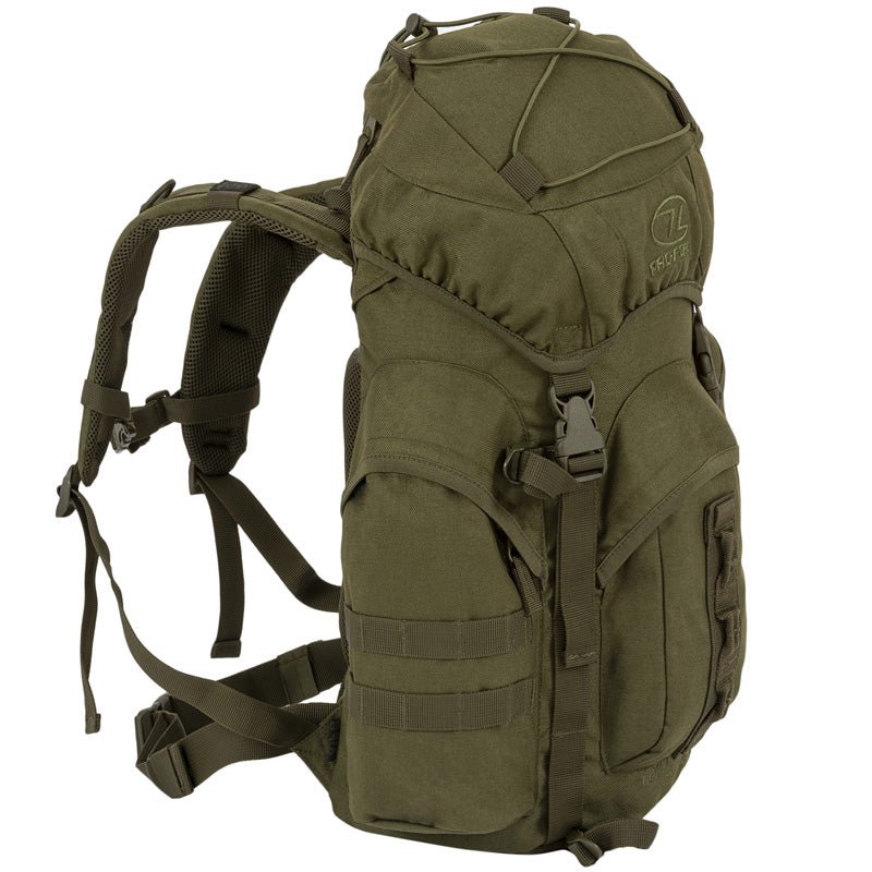 Highlander Outdoor Rygsæk - Forces 25 Liter Olive højre