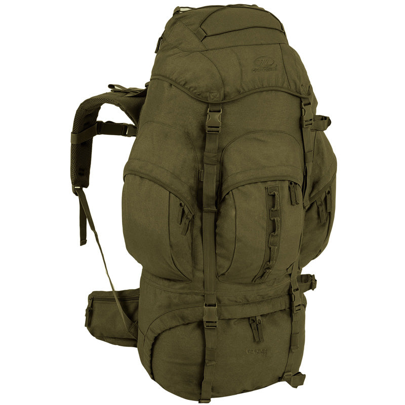 Highlander Outdoor Vandrerygsæk 88 liter - New Forces venstre front