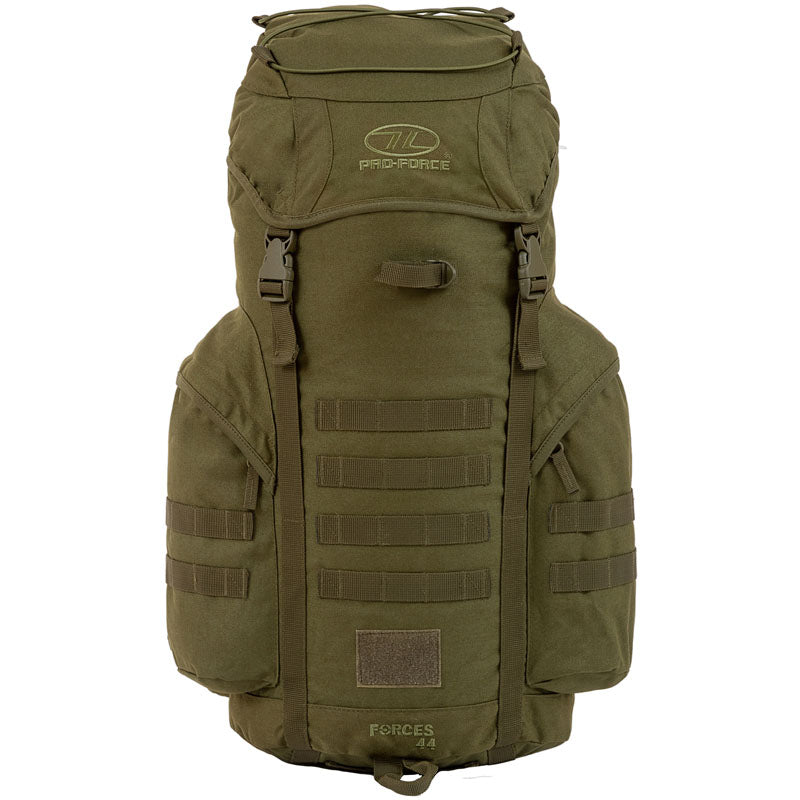 Highlander Outdoor vandrerygsæk - 44 liter - Olive front