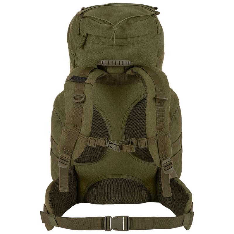 Highlander Outdoor vandrerygsæk - 44 liter - Olive skulderstropper