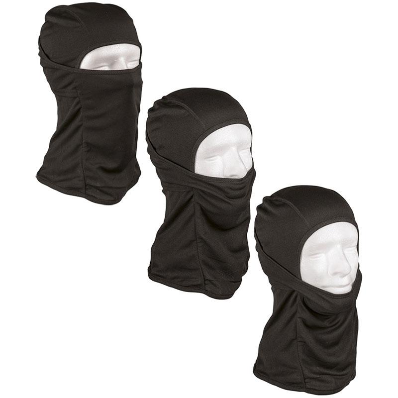 Mil-Tec Balaclava i åndbart stof - Black