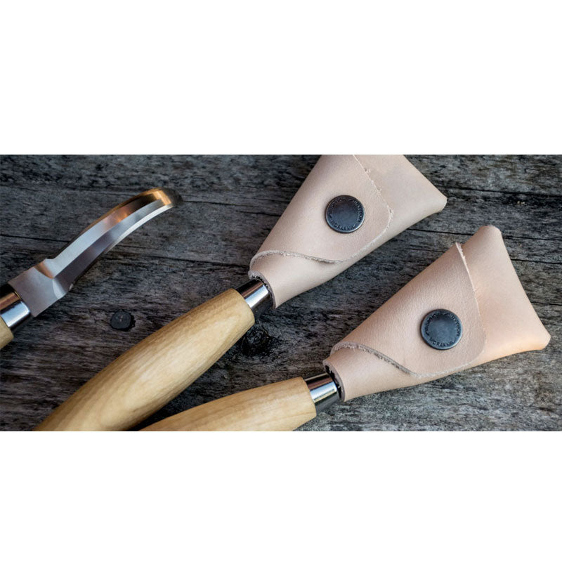 Mora 163 Schälmesser mit Lederscheide