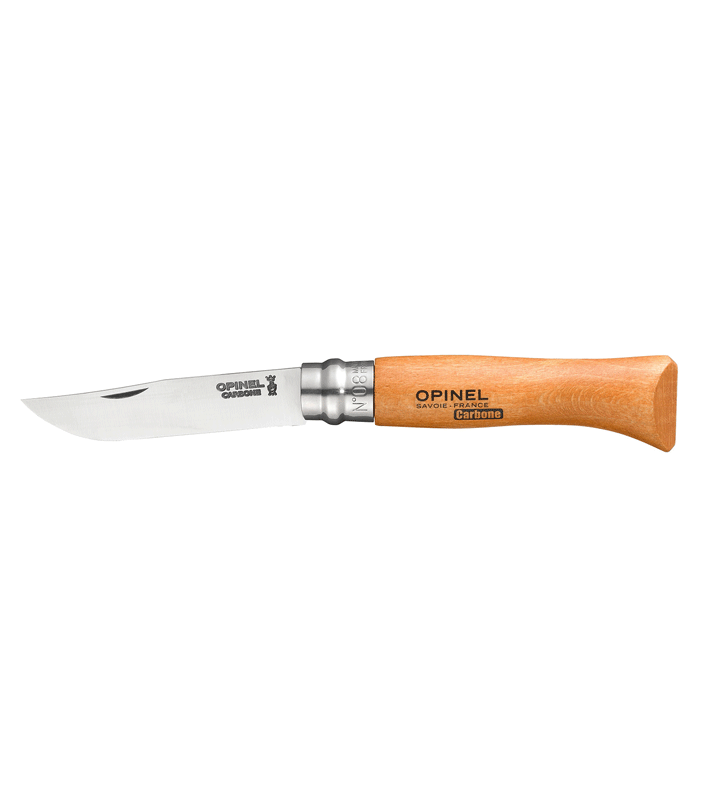 Opinel N°8 carbon stål 8,5 cm. bøg