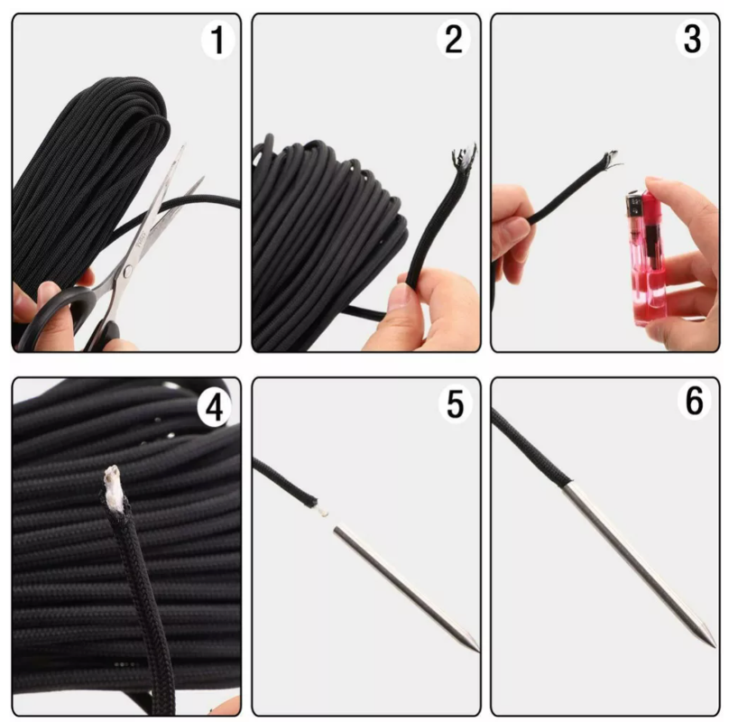 Paracord Nålesæt 9 dele how to