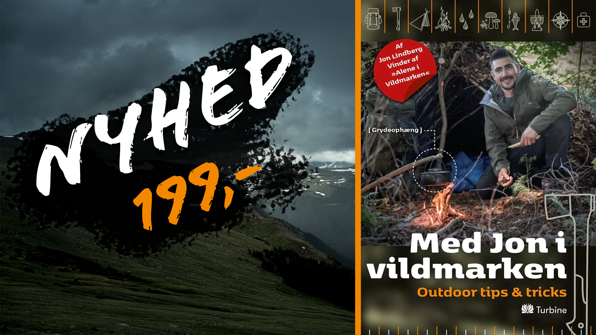Med Jon I Vildmarken - Dansk bushcraft bog