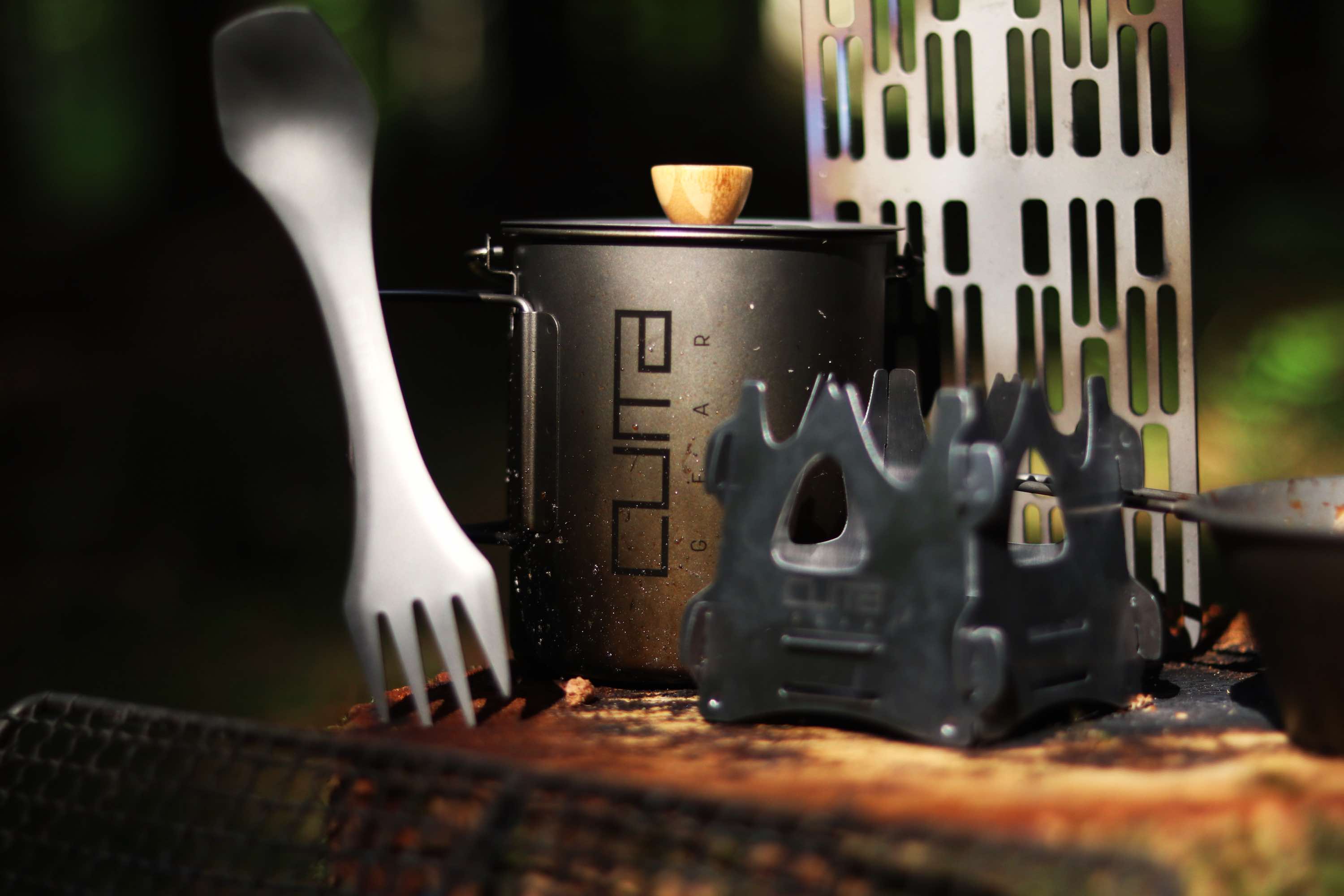 Titanium outdoor grej hangpot friluft liv letvægts grej