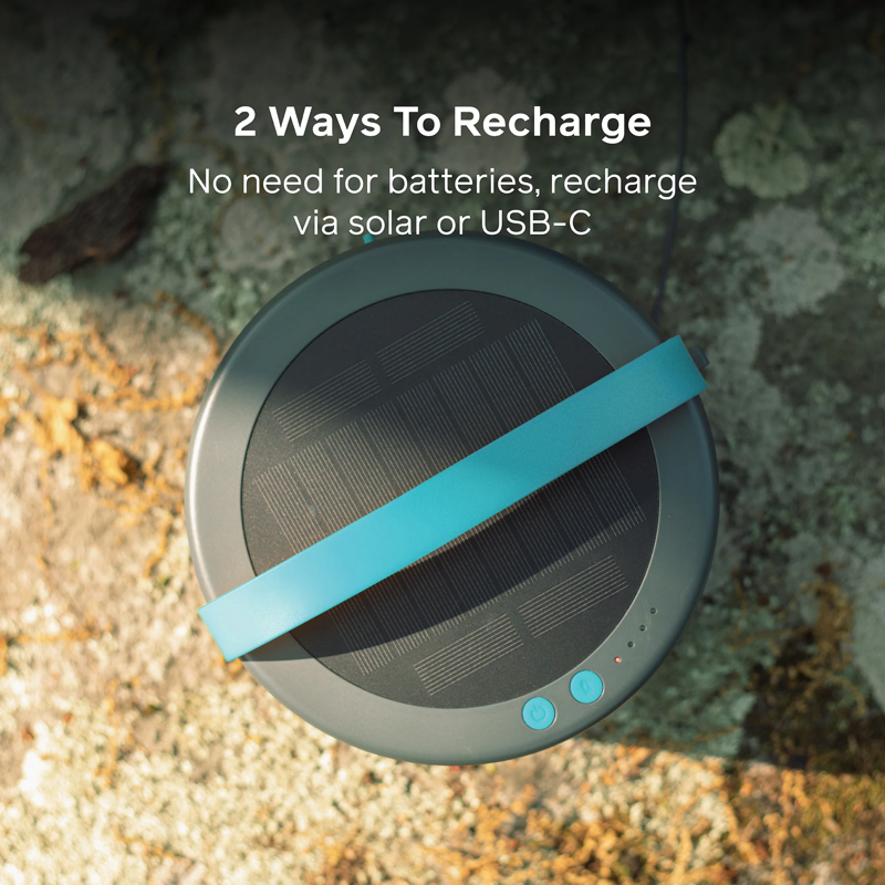 Solar String Lights 44' fra Biolite - Warm white. Lyskæde med solcelle og powerbank.