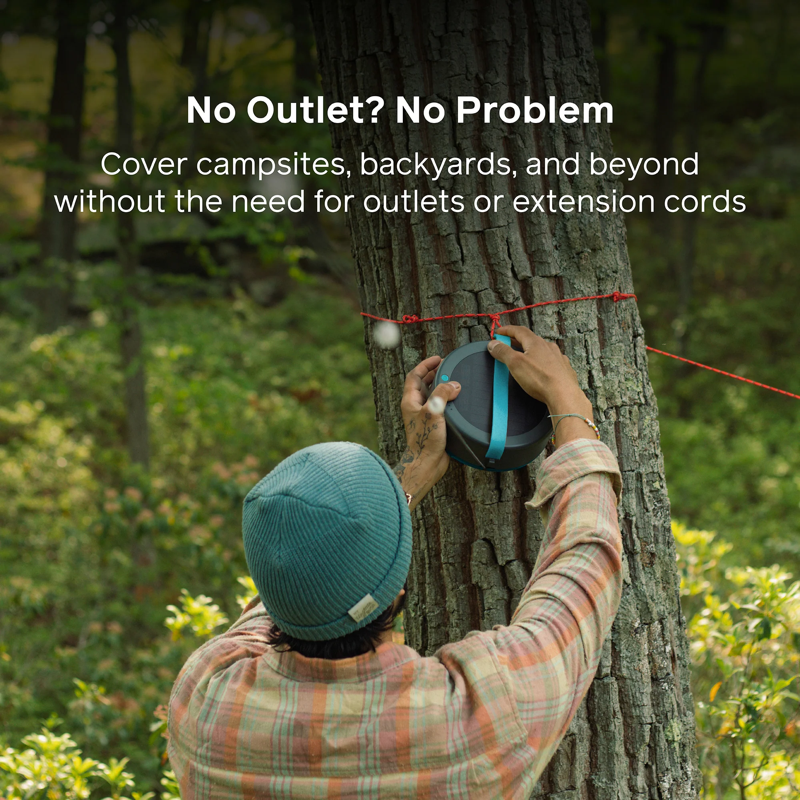 Solar String Lights 44' fra Biolite - Warm white. Lyskæde med solcelle og powerbank.