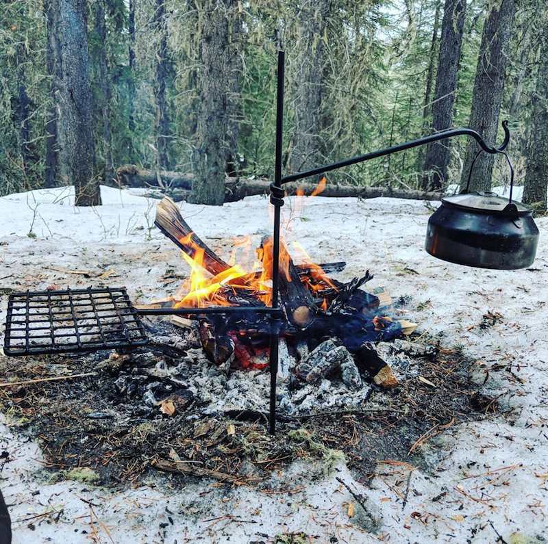 Bushcraft fire anchor lille håndlavet