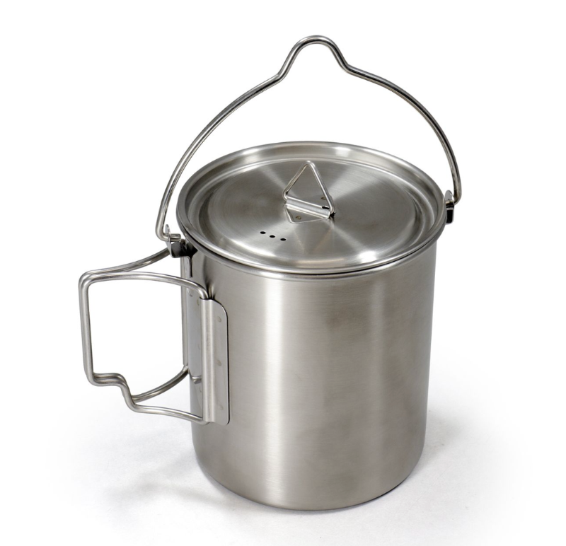 camping pot 2 i 1 rustfri stål Origin outdoors