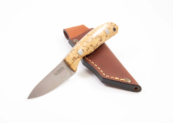 Casström Safari Mini Hunter jagt kniv med læderskede