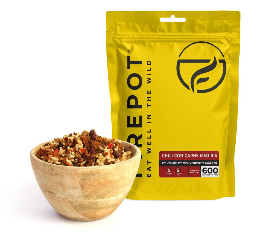 chili con carne med ris, frysetørret mad Firepot