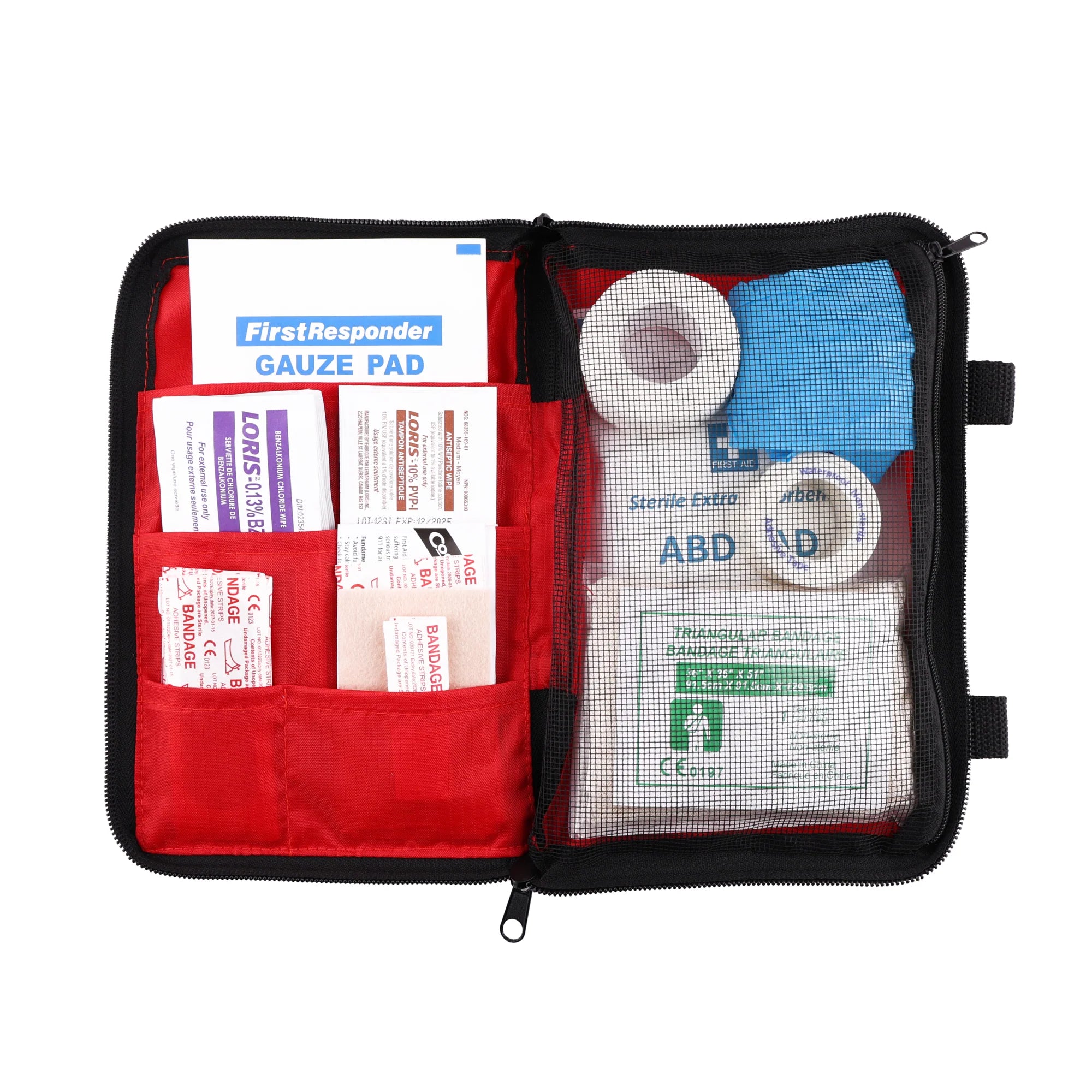 Coghlans Trek ll First Aid Kit førstehjælpstaske åben med indhold