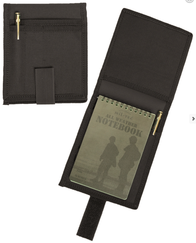 Mil-Tec Cover til notesbog sort