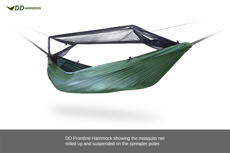 DD Hammocks Frontline Hængekøje Olive green grøn