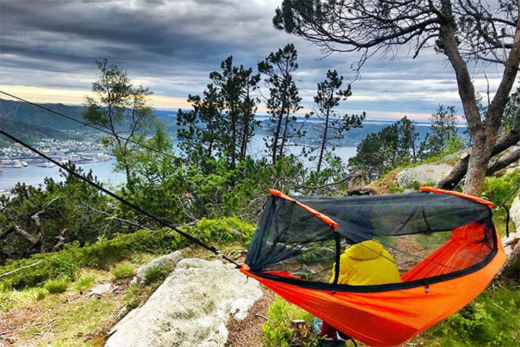 DD Hammocks Frontline Hængekøje sunset orange