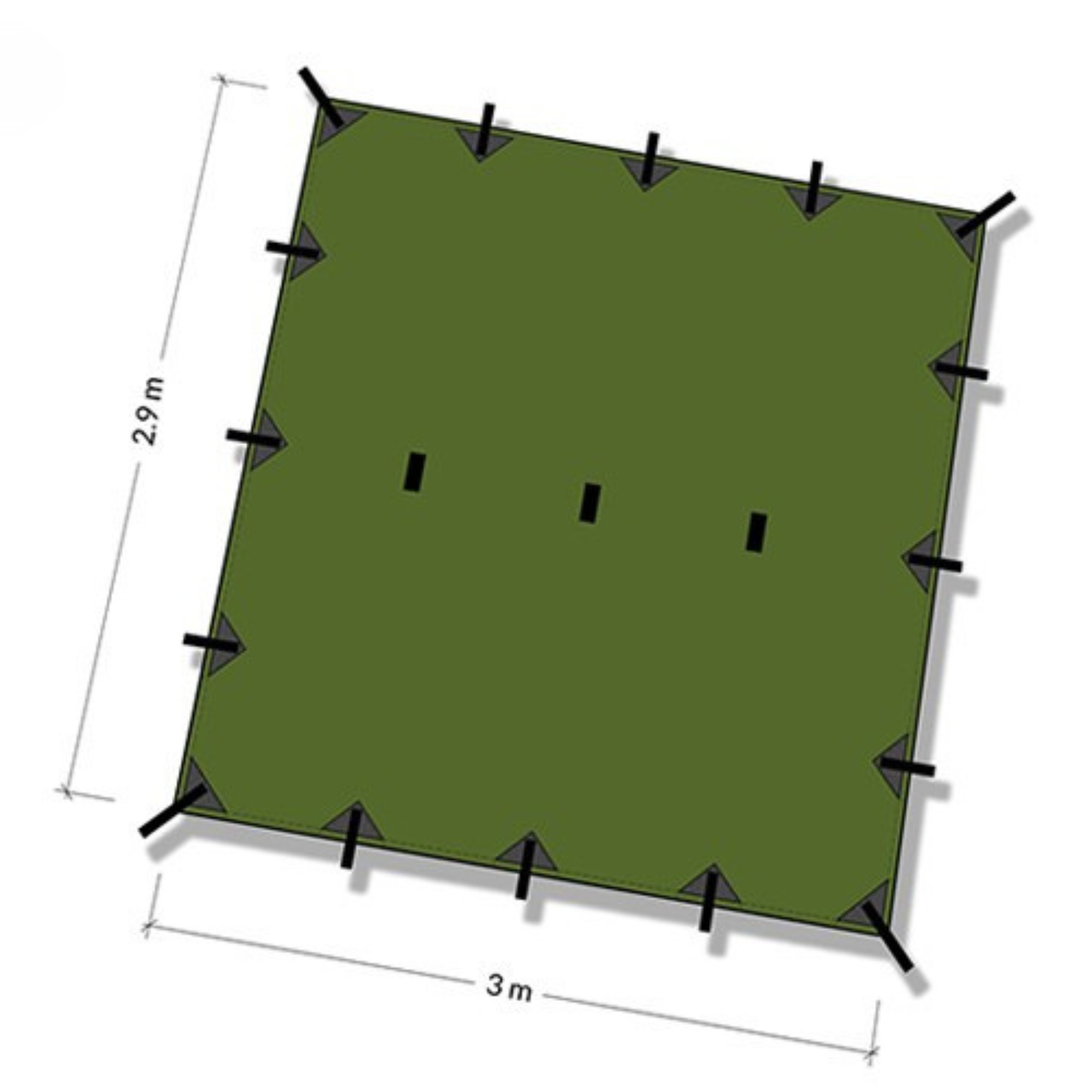 dd hammocks superlight tarp 3x2,9 m