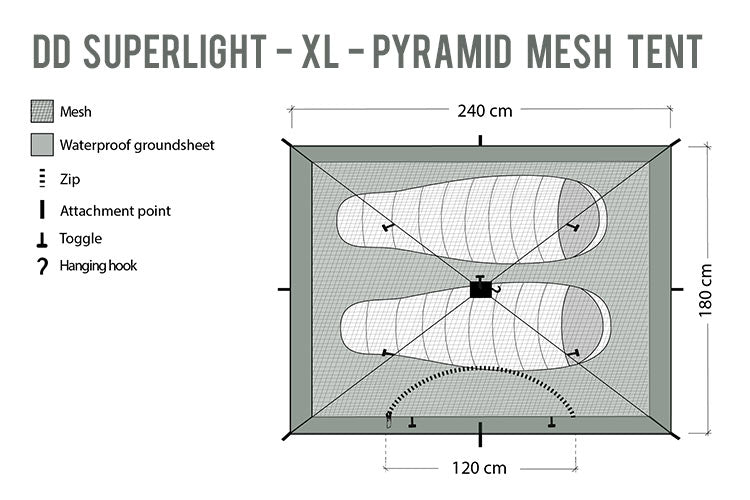 dd hammocks superlight xl pyramid mesh indertelt specs