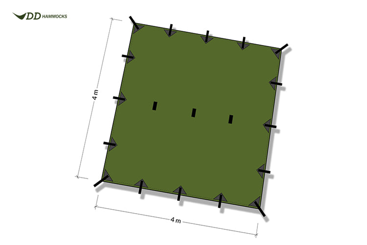 DD Hammocks Tarp 4 x 4 meter