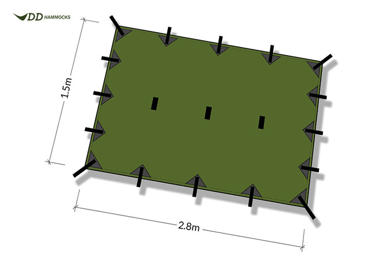 vejret i tarp tyskland DD Hammocks SuperLight Tarp S