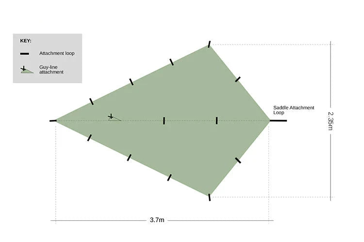 DD Hammocks SuperLight Bikepacker tarp. Tarp til cykel