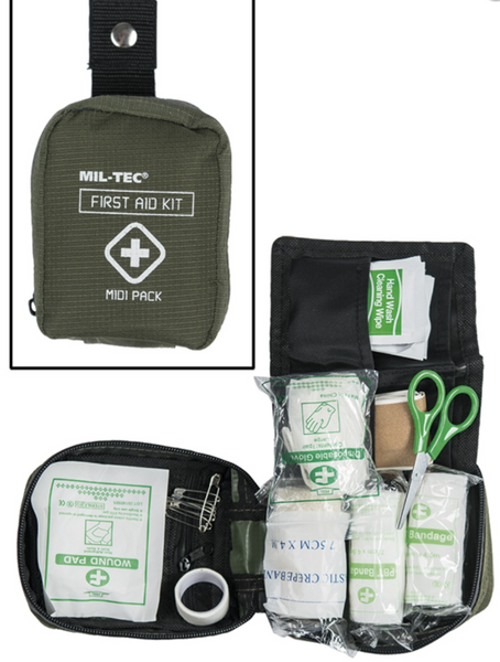 førstehjælpstaske midi pack fra mil-tec