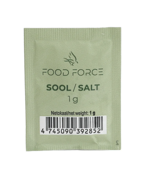saltbrev i portionsstørrelse fra Food Force
