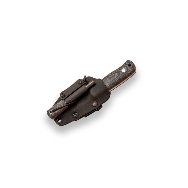 Joker Erizo TS1 – Black Micarta and Kydex Sheath with Firesteel