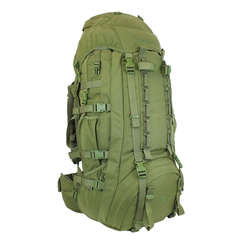 Karrimor SF Sabre 60-100 liter PLCE den bedste rygsæk til outdoor og friluftsliv i farven live