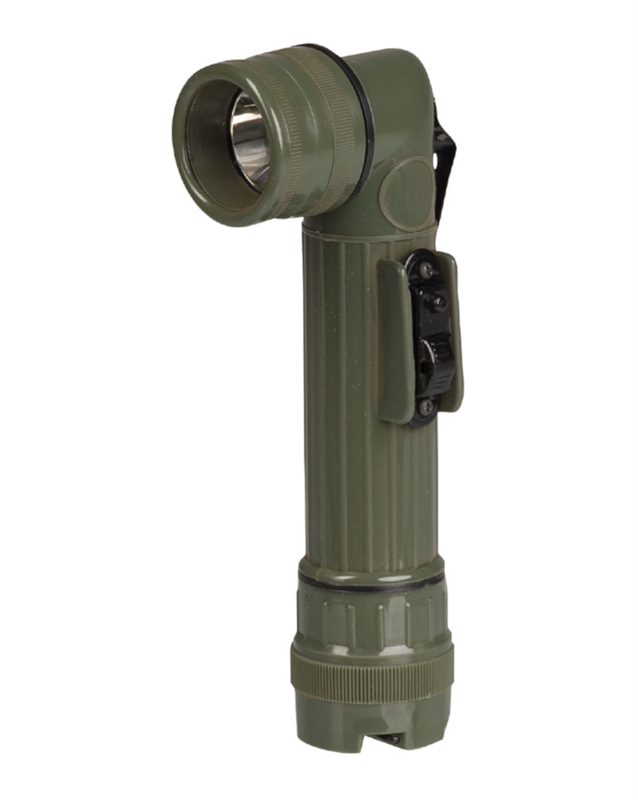 Lommelygte Med Vinkelhoved Olive - Mil-tec