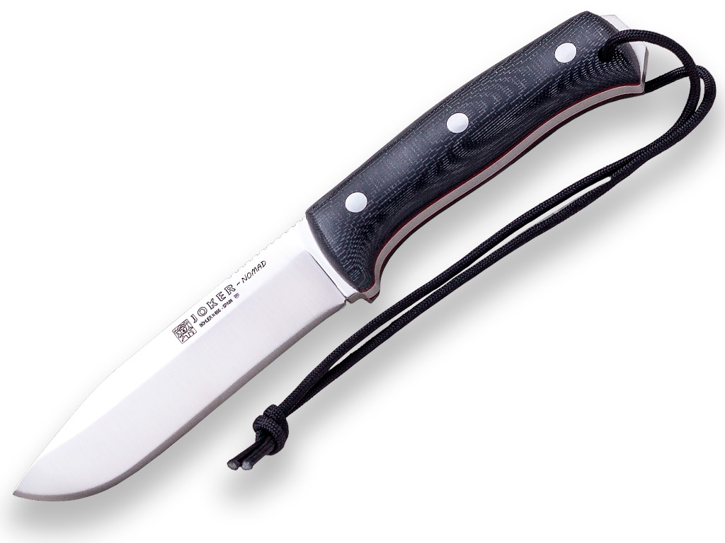 Nomad 6.5" Camp Knife Sort Micarta M. Ildstål