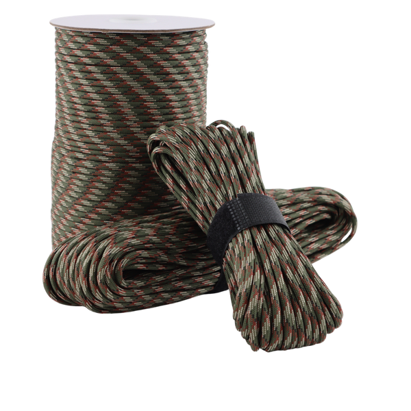 Paracord 550 / Type III - Camouflage / Army Grøn