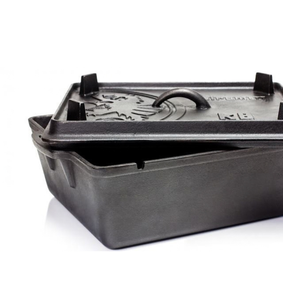 Petromax Loaf Pan - K8 støbejernsgryde / bradepande med låg