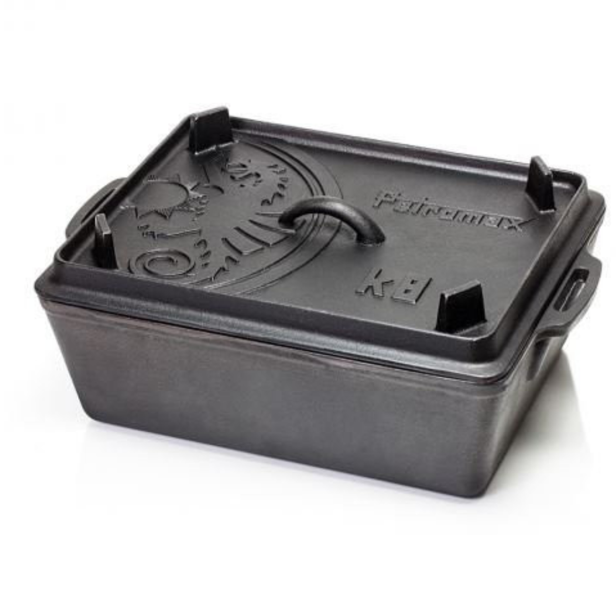 Petromax Loaf Pan - K8 støbejernsgryde / bradepande med låg