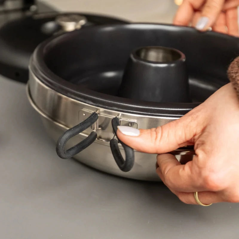 Petromax Dimego Camping oven i rustfri stål med keramisk belægning