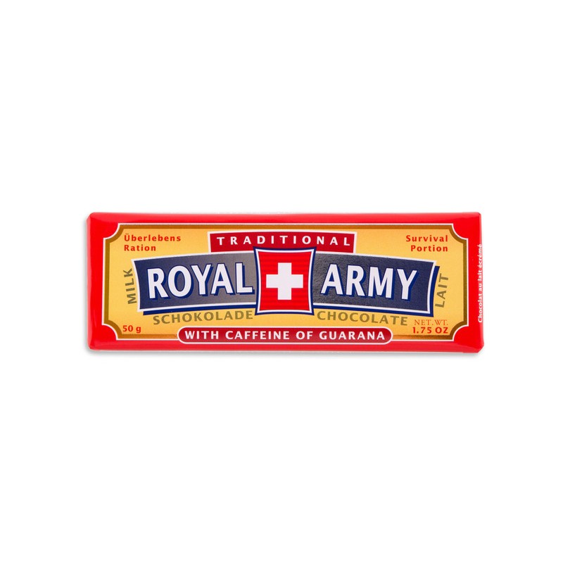 Royal Army - Schweizisk Mælkechokolade med Cornflakes og Guarana (Naturlig Koffein)