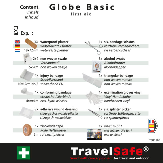 Globe Basic førstehjælpstaske fra TravelSafe