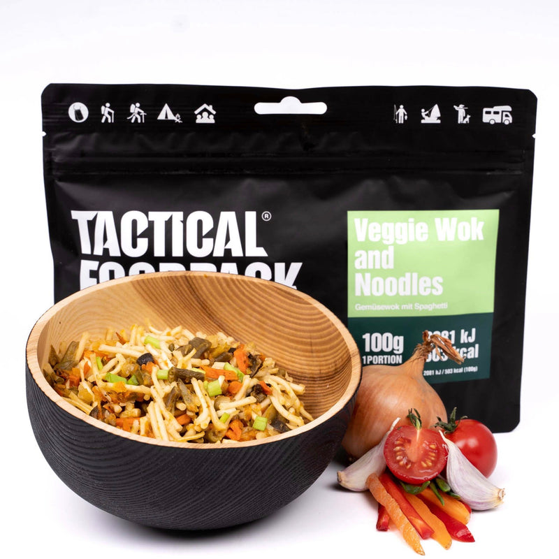 Veggie and noodles tactical foodpack frysetørret mad vegansk