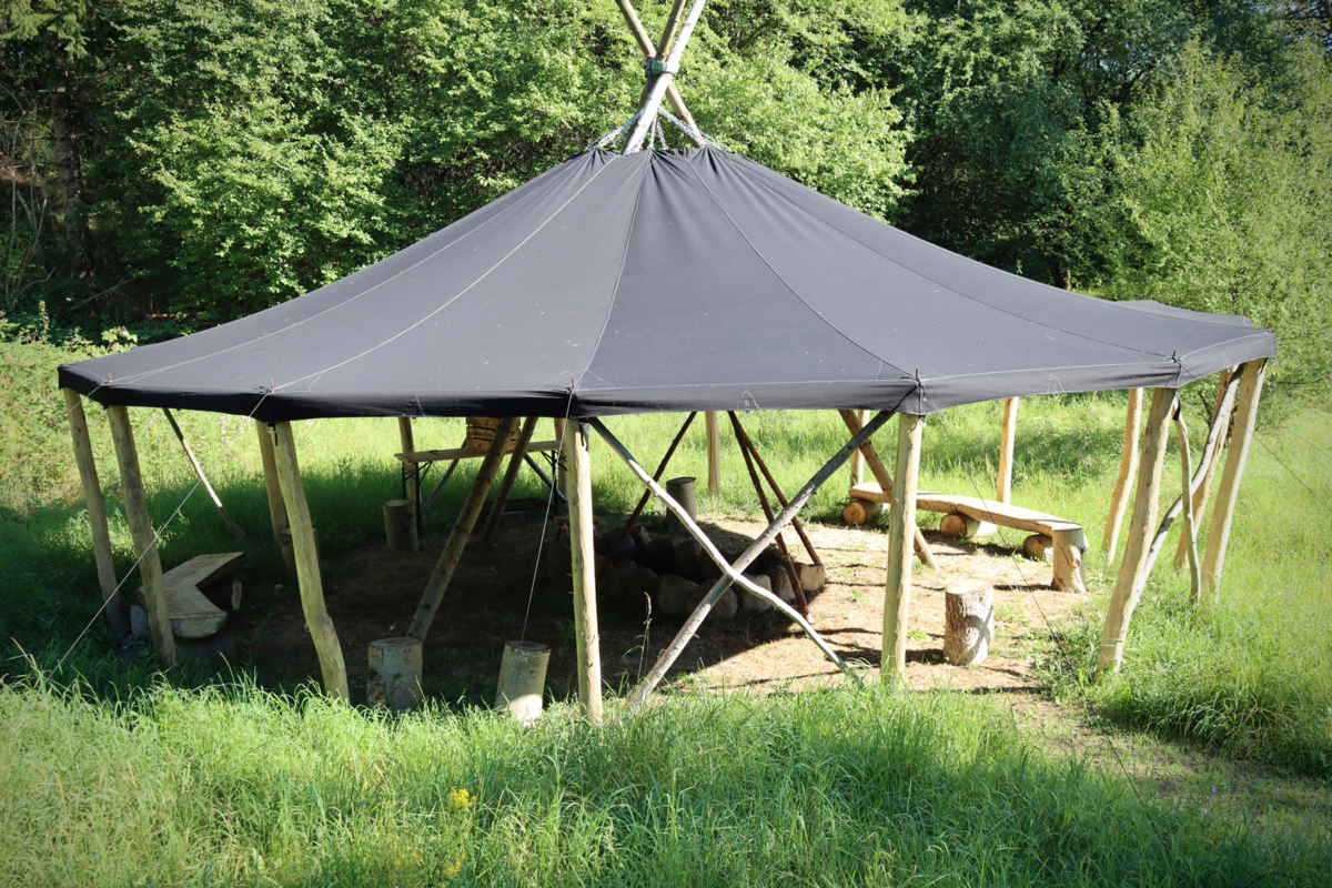 Canvas Yurt - Yurt in 100% Cotton - Black