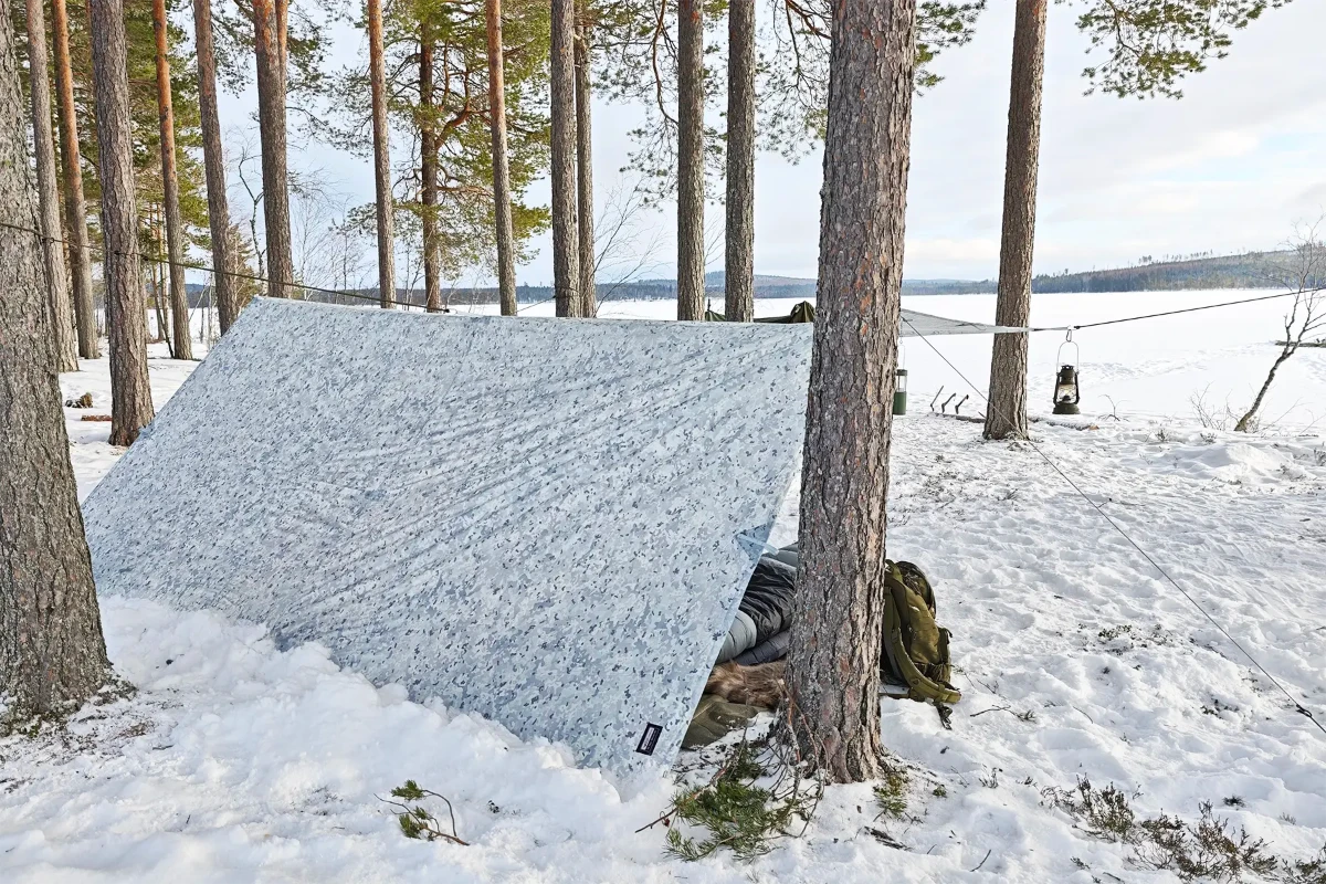 Tarp 4 x 4 meter - Winter MultiCam - DD Hammocks