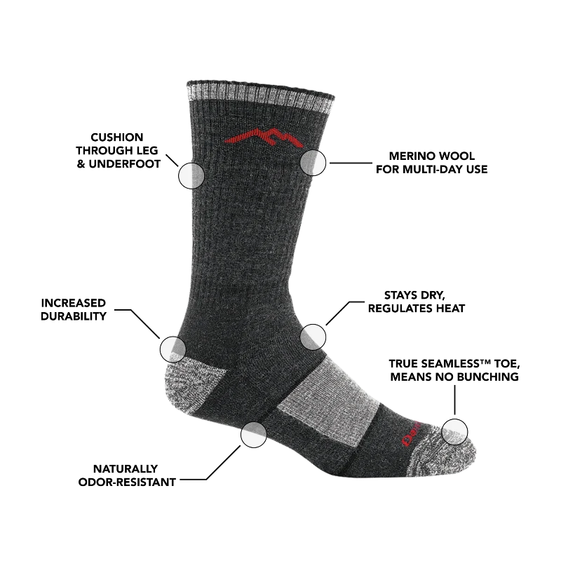 darn tough vandresokker sorte Hiker Boot Midweight Full Cushion